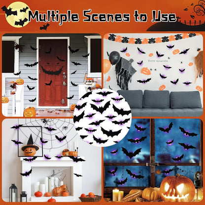 36 Pack Halloween Bats Wall Decor Halloween Decorations Indoor