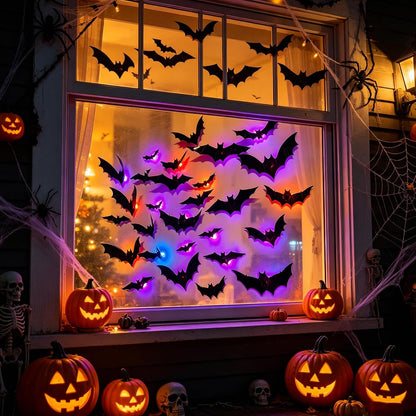 36 Pack Halloween Bats Wall Decor Halloween Decorations Indoor