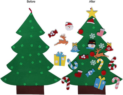 Aytai DIY Felt Christmas Tree for Toddlers, Hanging Christmas Decorations