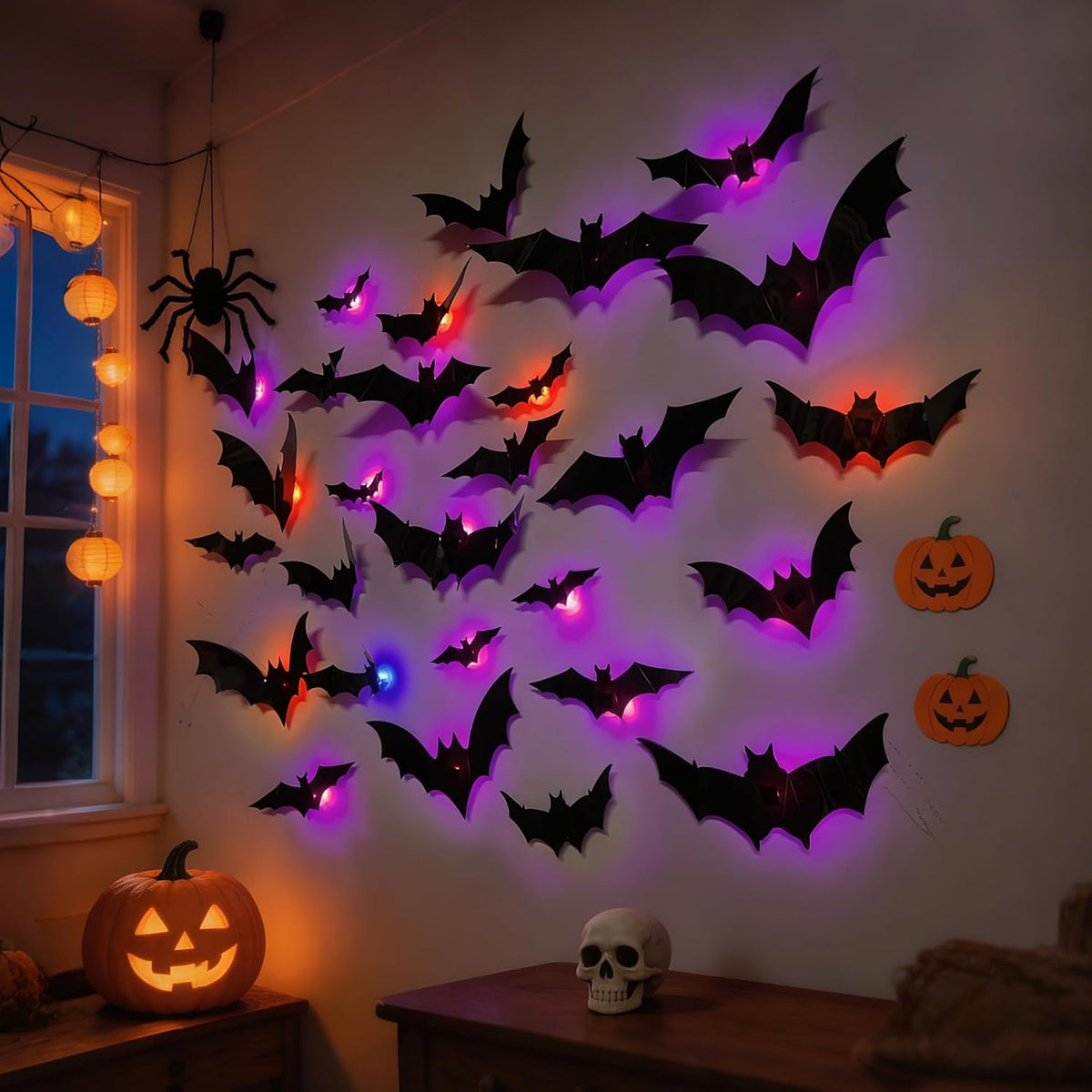 36 Pack Halloween Bats Wall Decor Halloween Decorations Indoor