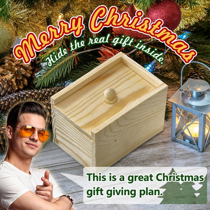 Surprise Spider Prank Box，Handcrafted Spider in a Box Stocking Stuffers,New Year'S Surprise Toy and Gag Gift Practical Joke for Adults Men Women Birthday